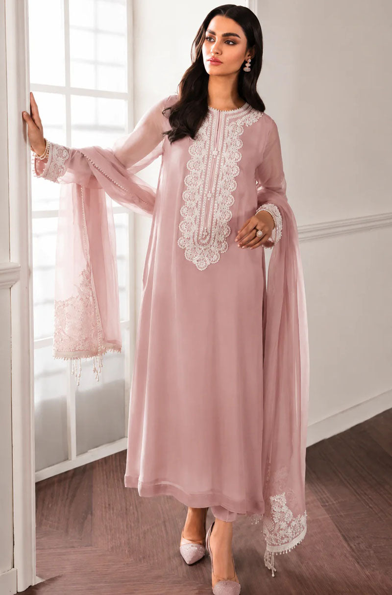 Dream Luxury Embroidered 3 Piece chiffon Suit For Women - Sony Rehman